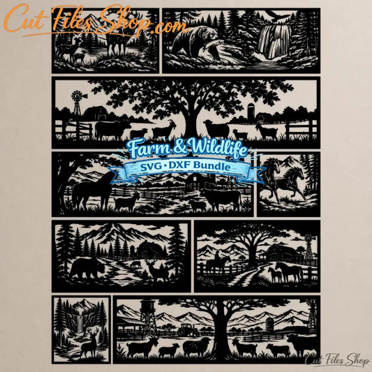 Wildlife fence panel DXF for CNC plasma cutting