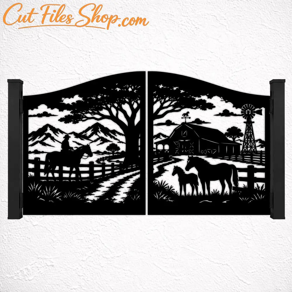 CNC plasma wildlife fence and gate SVG files