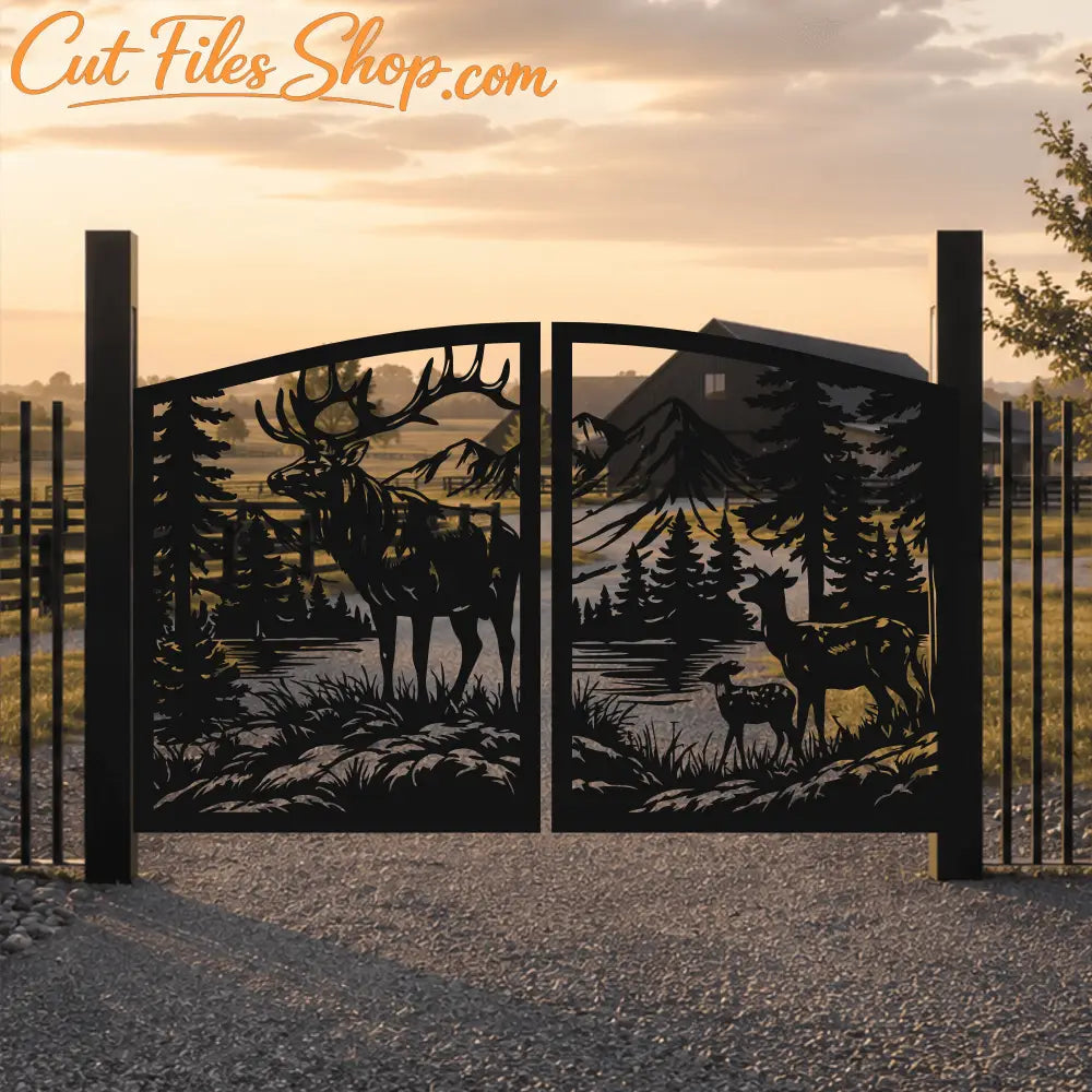 Farm gate design svg for cnc metal cutting
