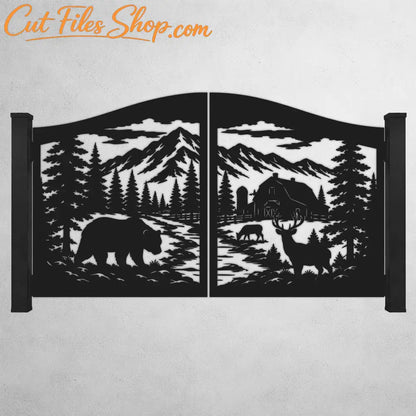 Gate dxf for cnc plasma cutting