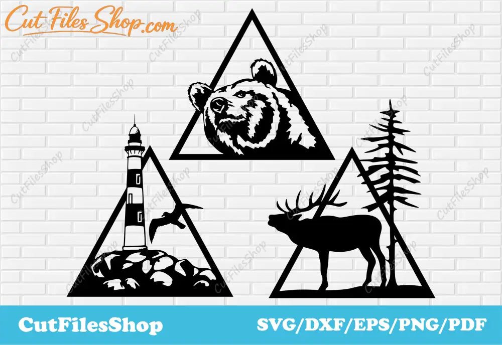 Wildlife panels dxf, CNC cut files, dxf for laser engraving, svg for sticker making, scrapbooking clipart, Scan n Cut files, free dxf files, free svg files, free vectors, DXF for laser engraving, SVG for Sticker/Decor making, Scrapbooking Clip Art, Custom Vector files, vector for Scan n Cut, Plasma cutting files, Laser cutting, Svg for cricut, Silhouette cameo files
