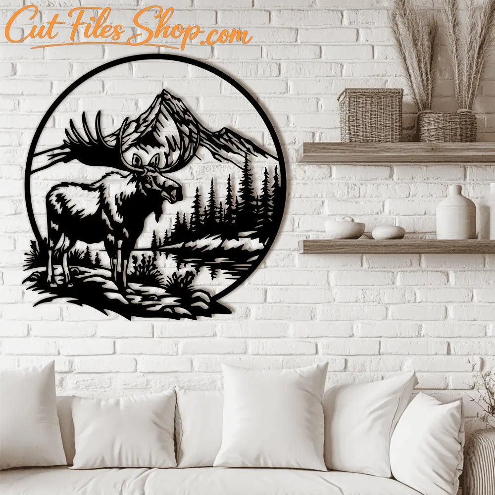 Deer & Moose SVG for Cricut & CNC, DIY Wildlife Wall Art