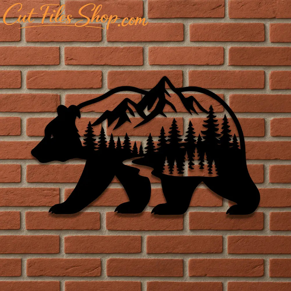 bear mountain silhouette svg