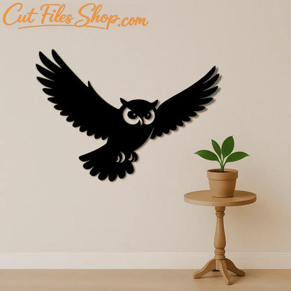 owl wall art svg
