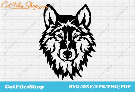 Wolf dxf for laser, Svg art for cricut, T-shirt designs, sublimation print, Print art, glowforge cut file, cricut designs svg, wolf art, wolf svg, wolf for shirt print, wolf dxf for laser, svg for clothes