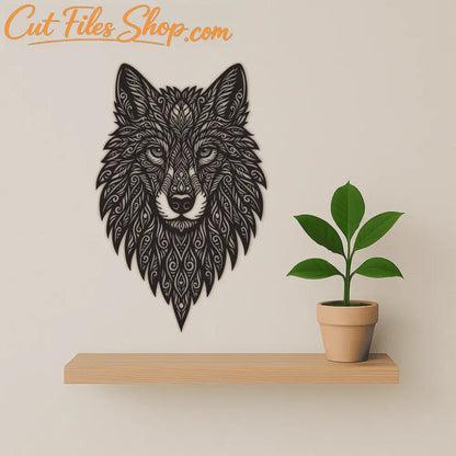 tribal wolf cricut file