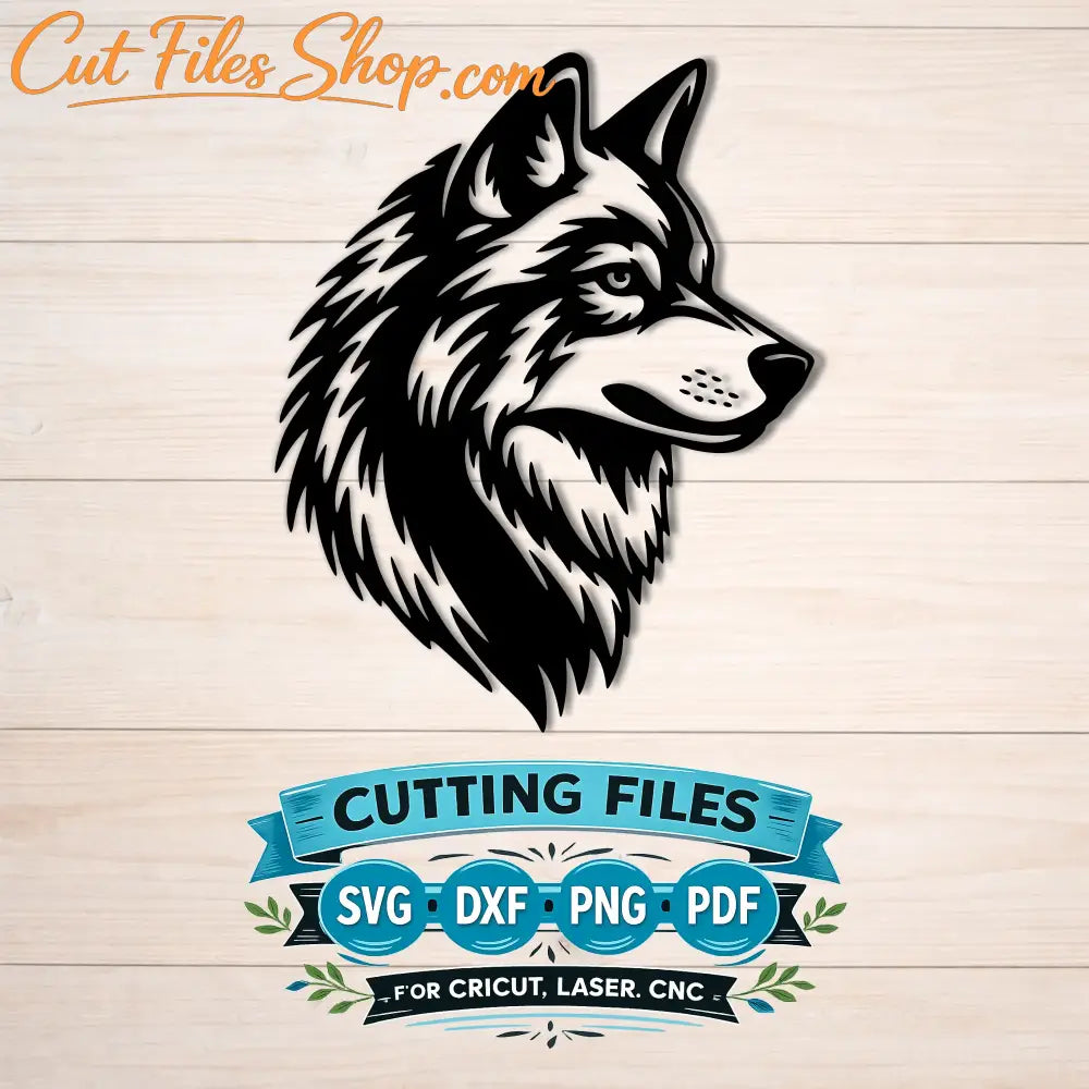 wolf head cricut cut files