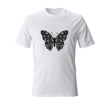 Load image into Gallery viewer, Svg for t-shirt, svg for silhouette cameo, svg for cricut, dxf for laser, butterfly dxf files, butterfly svg file, flowers svg files, butterfly vector images
