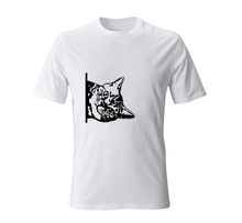 Load image into Gallery viewer, Cat fot laser, cat dxf, dxf for cnc, cat lovers, peeking cat svg, cat digital download, cricut svgs, cat t-shirt
