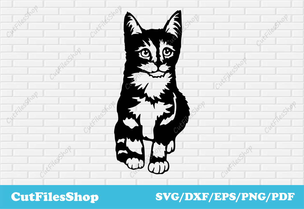 Cat svg for cricut, Cat decor making, Dxf for laser cut, Vinyl cutting, Stickers making, pets for cricut, cat svg free download, cute cat vector, cat for shirts, T-shirts designs, cat dxf