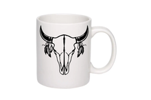 Load image into Gallery viewer, Cricut Mug SVG free, cup designs svg art, cut png, cup making svg, png art for sublimation, cut files shop, bull skull svg png
