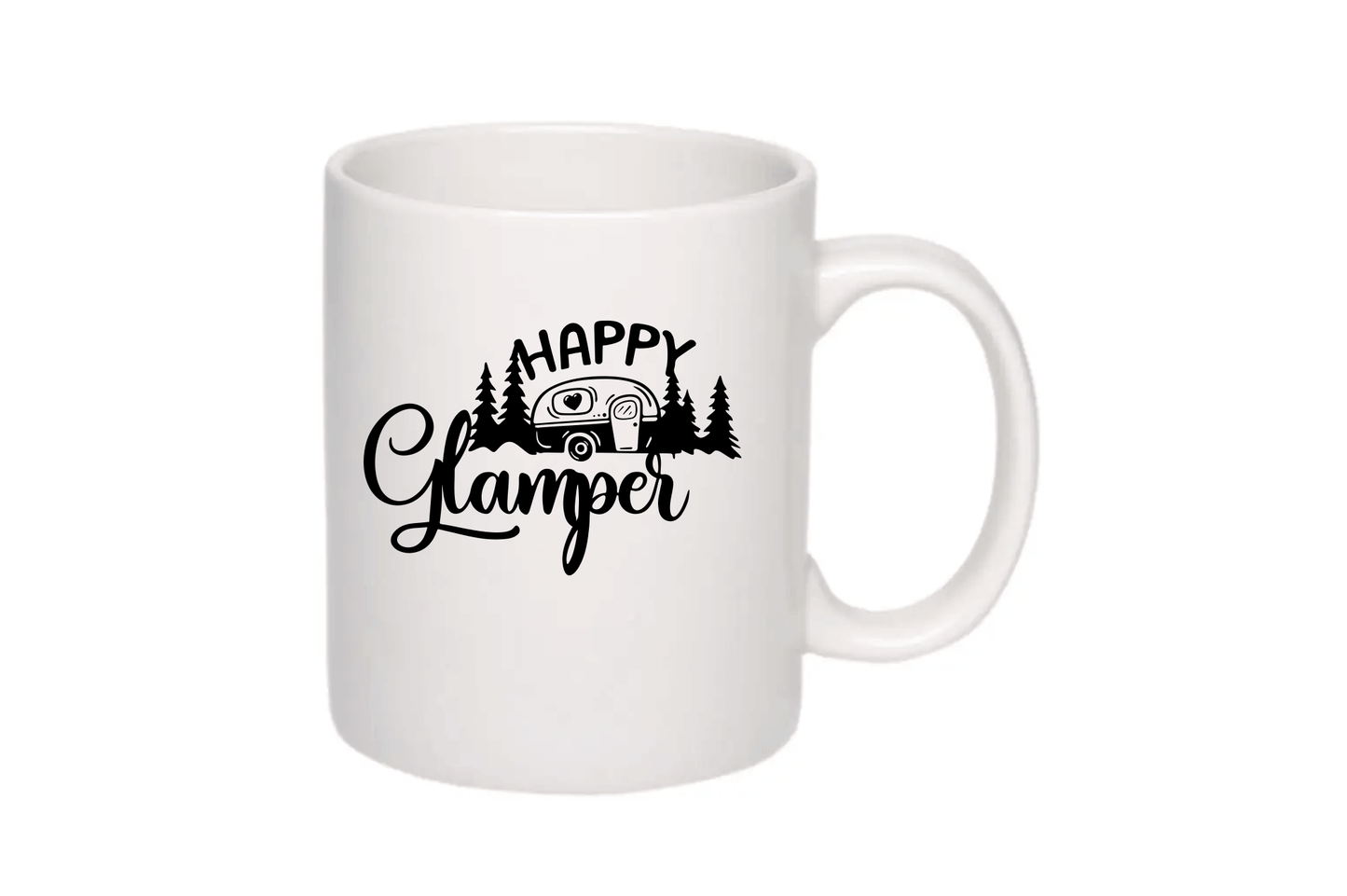 Cup designs svg dxf, happy glamper svg, gift svg, cool dxf svg files, card making svg, stickers dxf svg, laser engraving, camp svg