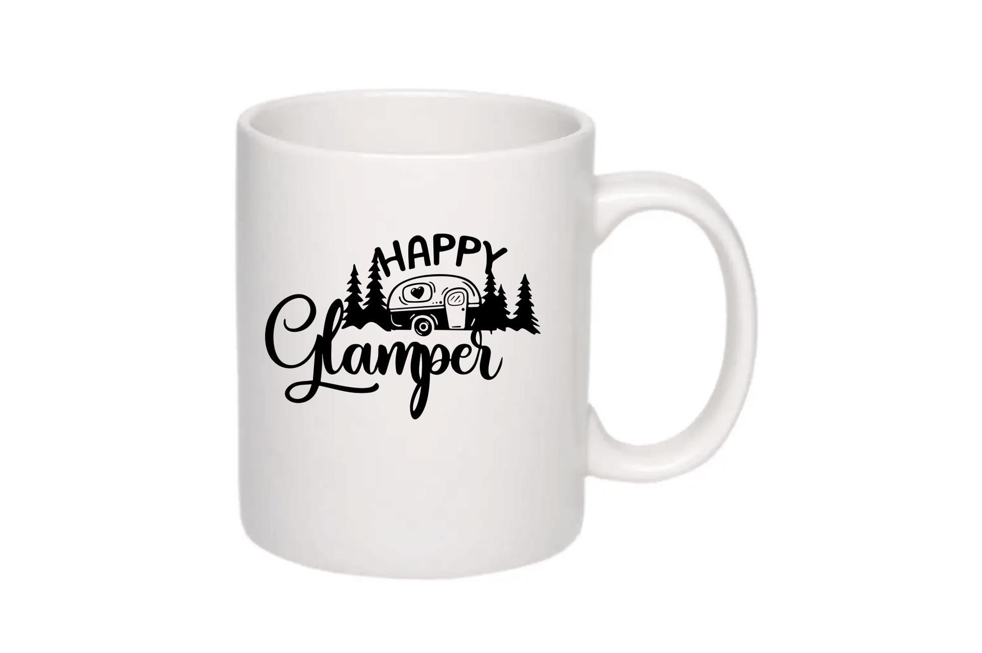 Cup designs svg dxf, happy glamper svg, gift svg, cool dxf svg files, card making svg, stickers dxf svg, laser engraving, camp svg