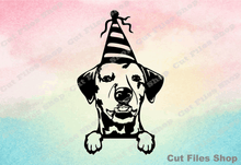 Load image into Gallery viewer, Peeking Dog, Pet for cricut, SVG download, Dog Birthday, Laser cnc file
