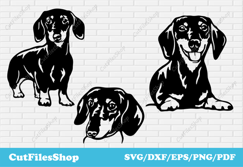 Dogs cutting files, dachshund svg files, funny dogs for laser cutting, dogs png for T-shirt designs, free svg dogs, free cricut designs, dachshund dxf file, dachshund png files, dachshund vector, free cutting files, free silhouette files, pets svg files, cute dogs svg, puppy svg