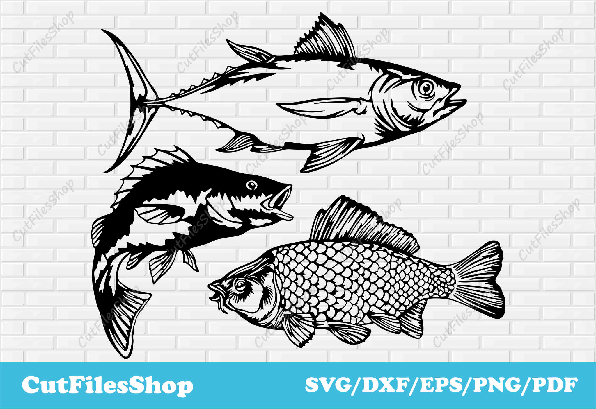 Fish svg cut file, svg files for fishing, cricut files download