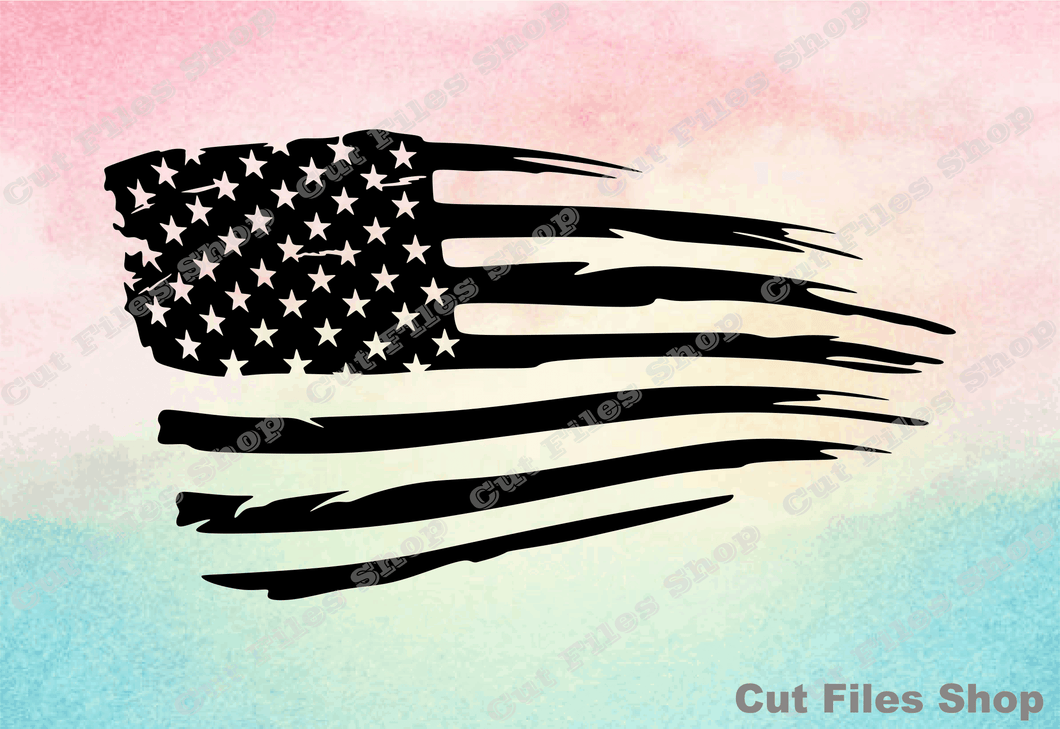 American flag dxf file download, American flag vector files, 4th july dxf, Independence day dxf, svg file for cricut, united states flag dxf