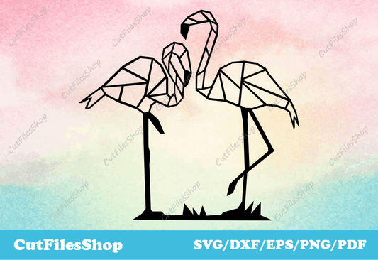 Dxf flamingo, dxf files for cnc plasma, Dxf files for Wall Decor, Dxf for Laser and Plasma Cutting, Svg files for Cricut, Silhouette Cameo files, Dxf for vinyl plotter