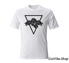 Load image into Gallery viewer, Flowers dxf svg file, rose dxf, rose svg, Rose Svg Images, flowers svg, flowers t shirt designs svg, rose png, flowers vector
