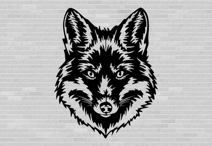 Fox cut file for cricut, wild animal vector, cnc dxf animals, Laser cutting Designs dxf files download