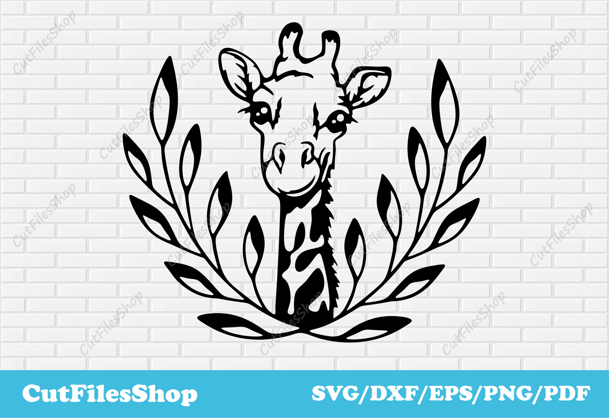 Giraffe SVG File Giraffe Monogram Svg Giraffe Cut File 