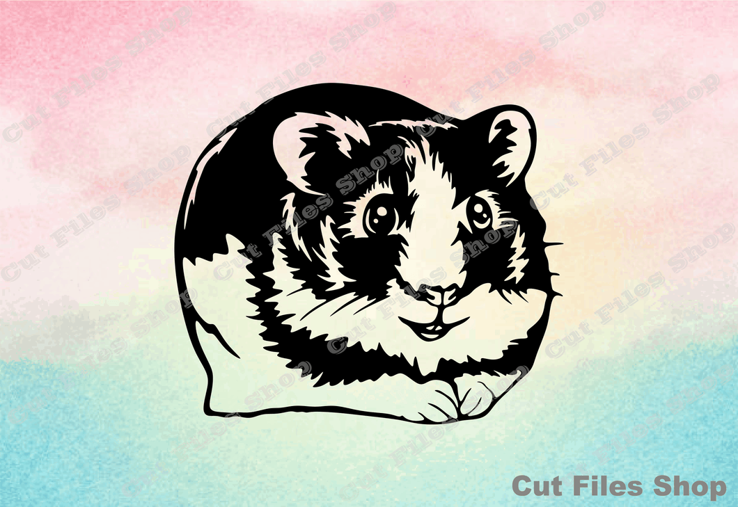 Guinea pig svg, cute pet svg, pets cut file, print svg, dxf for laser, svg for cricut