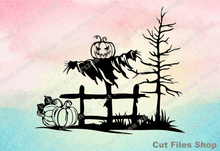 Load image into Gallery viewer, Halloween scene png, Halloween Pumpkins, halloween cut file, svg image for cricut, png images
