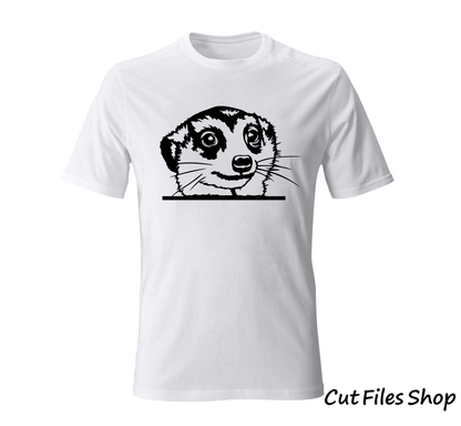 Meerkar peeking svg, meerkar svg designs, meerker dxf, cute animals for t shirt, cute svg for t shirt, t shirt designs, dxf images for cnc, dxf for milling, svg for t shirt, animals scenes dxf