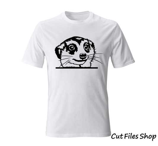 Meerkar peeking svg, meerkar svg designs, meerker dxf, cute animals for t shirt, cute svg for t shirt, t shirt designs, dxf images for cnc, dxf for milling, svg for t shirt, animals scenes dxf