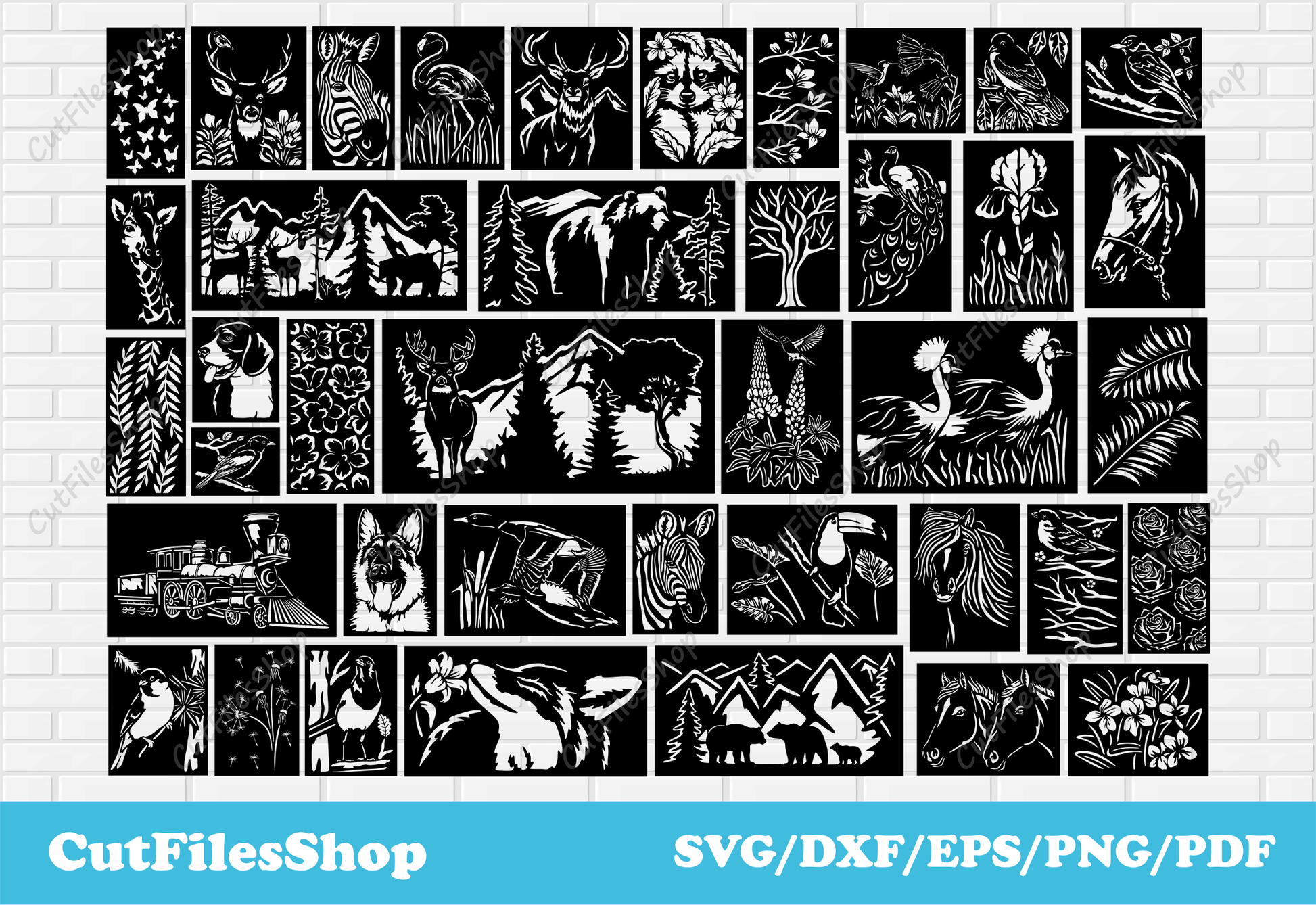 Panels dxf files for laser cutting, dxf for cnc plasma cut, water jet cnc files, svg for cricut, wildlife scene dxf, nature scenes dxf, birds scene dxf, animals scene dxf, mountains dxf, panels dxf, dxf laser files, plasma dxf, dxf for cnc, cut files, dxf files
