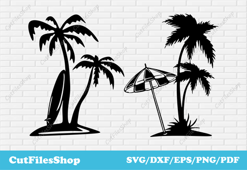 Palm tree dxf, Cutting files for cricut, Vinyl cutting, DXF for laser cut, Files for plasma cnc, Silhouette Cameo files, Palm tree dxf, Files for plasma cnc, summer beach svg, cup designs cricut, Vector images for Cricut, Silhouette files, DXF for plasma cutting, Laser files for cut, svg for sticker making, t shirt designs, dxf for metal cut, cnc router files