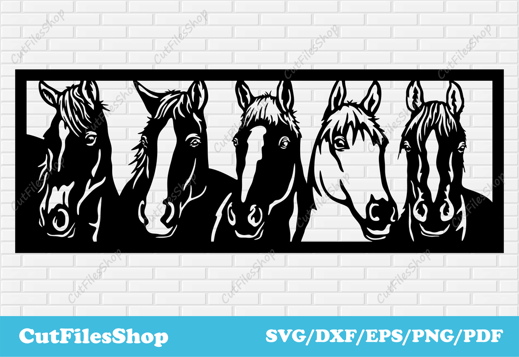 Panel horses dxf for laser cutting, Home decor dxf for Plasma cnc cut, Metal Cutting Files, Horse panels dxf, Horses decor dxf, Panel dxf laser cut, Panels dxf for plasma cnc, free dxf files, free cnc files, laser designs dxf, panel decor dxf