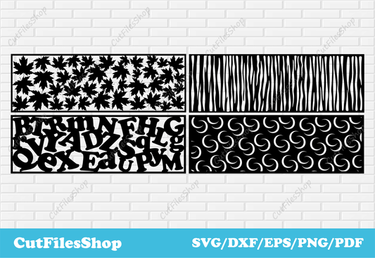 Panels dxf files, panels railing steel dxf, Files for cnc Plasma cut, Metal Railing Art Files, DXF Design Metal Art Railing Panels ideas, CNC Vector Plasma Router Laser Cut DXF