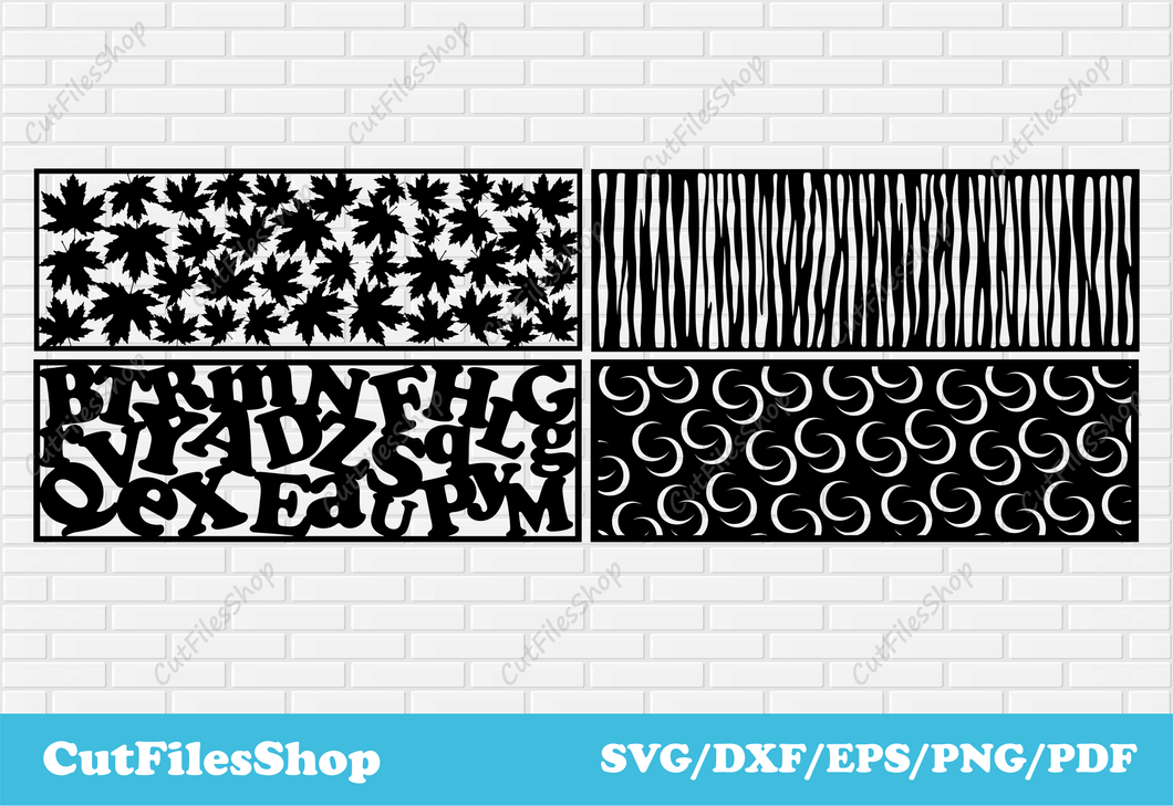 Panels dxf files, panels railing steel dxf, Files for cnc Plasma cut, Metal Railing Art Files, DXF Design Metal Art Railing Panels ideas, CNC Vector Plasma Router Laser Cut DXF