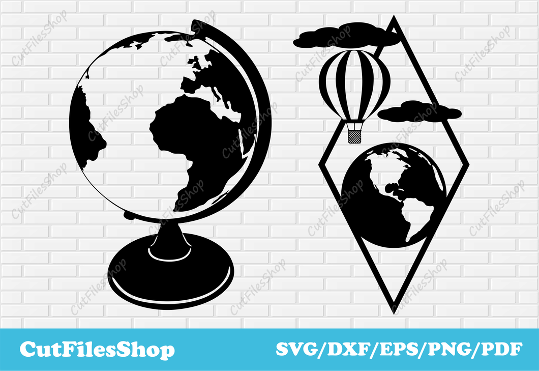 Earth dxf for laser cut, planet svg, t shirt design, svg for cricut, dxf for plasma