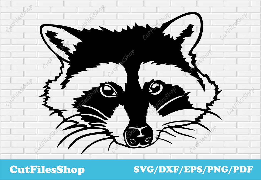 dxf files free download, svg for cricut free, svg cut files free download, Raccoon dxf files, raccoon svg files, dxf files download, dxf files for plasma cutting, cut files shop, vector store