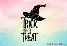 Load image into Gallery viewer, Trick or treat, Halloween, svg for shirts, halloween for cricut, autumn svg, DXF for laser
