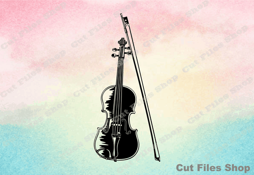 Violin for cricut, cricut download, cricut files, design cricut, silhouette dxf files